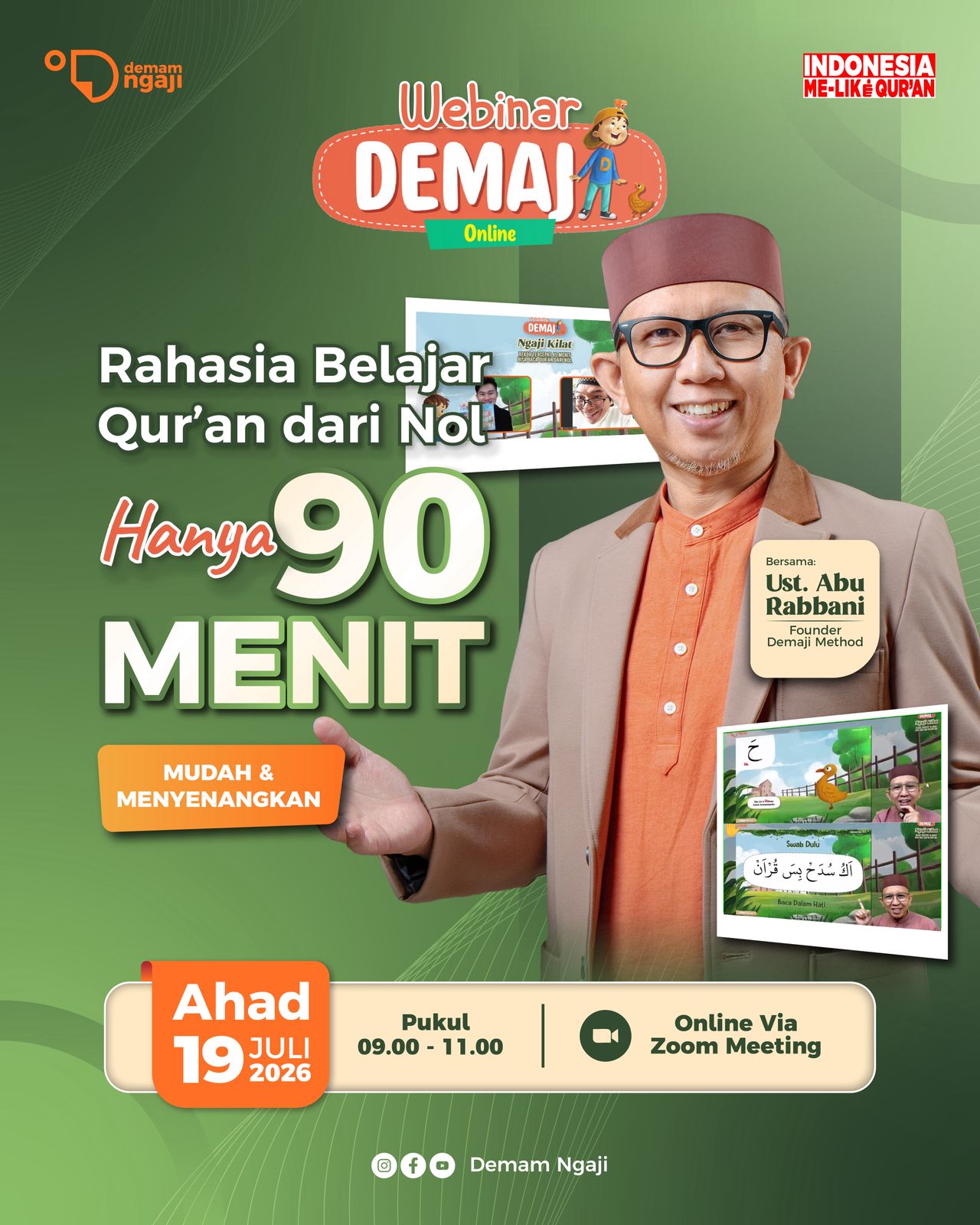 RAHASIA 90 Menit Bisa Baca Qur'an dari NOL